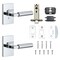 Sure-Loc Hardware Sure-Loc Hardware Levanto Passage Rosette, Polished Chrome, Smooth Grip in Polished Chrome LV101 26 GRIP-SM 26 - alternate 3
